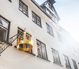 foleys_agentur_content_pr_interne-kommunikation_büro Außenansicht des Bürogebäudes, der alten Fürstenherberge Ulms